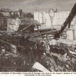 Arson Attack at Jaspers, October 10th, 1994. Photo courtesy of Gary Chapman. Arson Attack at Jaspers, October 10th, 1994. Photo courtesy of Gary Chapman.