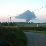 Tyre Fire at Boyton, September 16th, 2003. Photo courtesy of Gary Chapman. Tyre Fire at Boyton, September 16th, 2003. Photo courtesy of Gary Chapman.