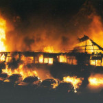 Spry's Garage Fire, February 14th, 1992. Photo courtesy of Gary Chapman. Spry's Garage Fire, February 14th, 1992. Photo courtesy of Gary Chapman.