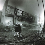 Spry's Garage Fire, February 14th, 1992. Photo courtesy of Gary Chapman. Spry's Garage Fire, February 14th, 1992. Photo courtesy of Gary Chapman.