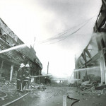 Spry's Garage Fire, February 14th, 1992. Photo courtesy of Gary Chapman. Spry's Garage Fire, February 14th, 1992. Photo courtesy of Gary Chapman.