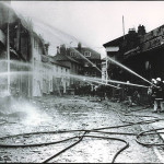 Spry's Garage Fire, February 14th, 1992. Photo courtesy of Gary Chapman. Spry's Garage Fire, February 14th, 1992. Photo courtesy of Gary Chapman.