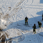 Snowfall at Launceston Fire Station February 3rd, 2009.