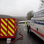 Fuel Tanker RTC at on the A38 at Tideford, December 12th, 2012. Fuel Tanker RTC at on the A38 at Tideford, December 12th, 2012.