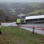 Fuel Tanker RTC at on the A38 at Tideford, December 12th, 2012. Fuel Tanker RTC at on the A38 at Tideford, December 12th, 2012.