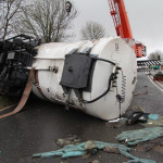 Fuel Tanker RTC at on the A38 at Tideford, December 12th, 2012. Fuel Tanker RTC at on the A38 at Tideford, December 12th, 2012.
