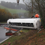 Fuel Tanker RTC at on the A38 at Tideford, December 12th, 2012. Fuel Tanker RTC at on the A38 at Tideford, December 12th, 2012.