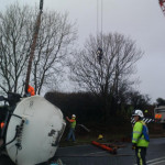Fuel Tanker RTC at on the A38 at Tideford, December 12th, 2012. Fuel Tanker RTC at on the A38 at Tideford, December 12th, 2012.