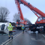 Fuel Tanker RTC at on the A38 at Tideford, December 12th, 2012. Fuel Tanker RTC at on the A38 at Tideford, December 12th, 2012.
