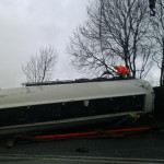 Fuel Tanker RTC at on the A38 at Tideford, December 12th, 2012. Fuel Tanker RTC at on the A38 at Tideford, December 12th, 2012.