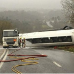 Fuel Tanker RTC at on the A38 at Tideford, December 12th, 2012. Fuel Tanker RTC at on the A38 at Tideford, December 12th, 2012.