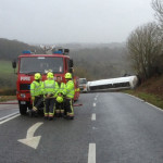 Fuel Tanker RTC at on the A38 at Tideford, December 12th, 2012. Fuel Tanker RTC at on the A38 at Tideford, December 12th, 2012.