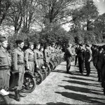 King George inspecting the Stoke Climsland Home Guard in May 1942. King George inspecting the Stoke Climsland Home Guard in May 1942.