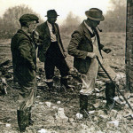 Launceston Brick Works Chimney explosive charges being set in 1954. Launceston Brick Works Chimney explosive charges being set in 1954.